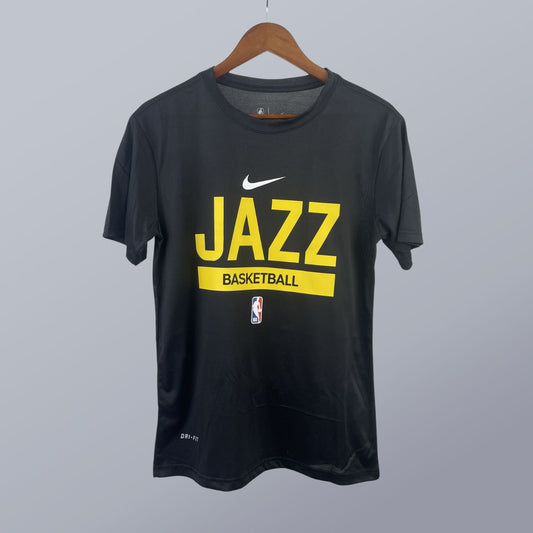 Manga Corta Pre-game Style – Jazz Jersey – Negra