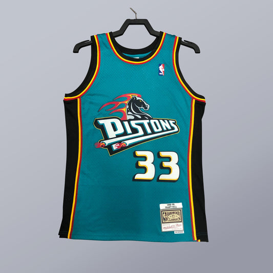Grant Hill - Pistons Jersey - Hardwood Classics 1998/99 Swingman Turquesa