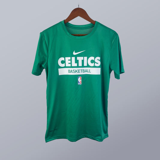 Manga Corta Pre-game Style - Celtics Jersey - Verde
