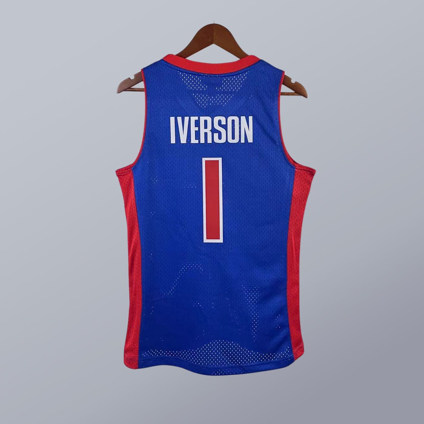 Allen Iverson - Pistons Jersey - Hardwood Classics 2008/09 Swingman Azul