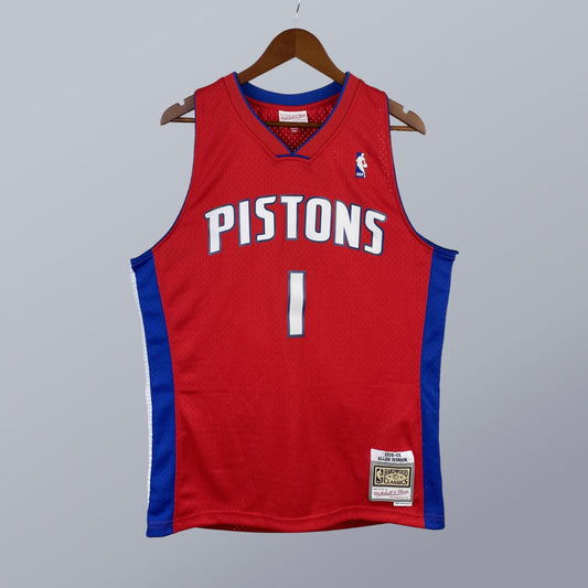Allen Iverson - Pistons Jersey - Hardwood Classics 2008/09 Swingman Roja