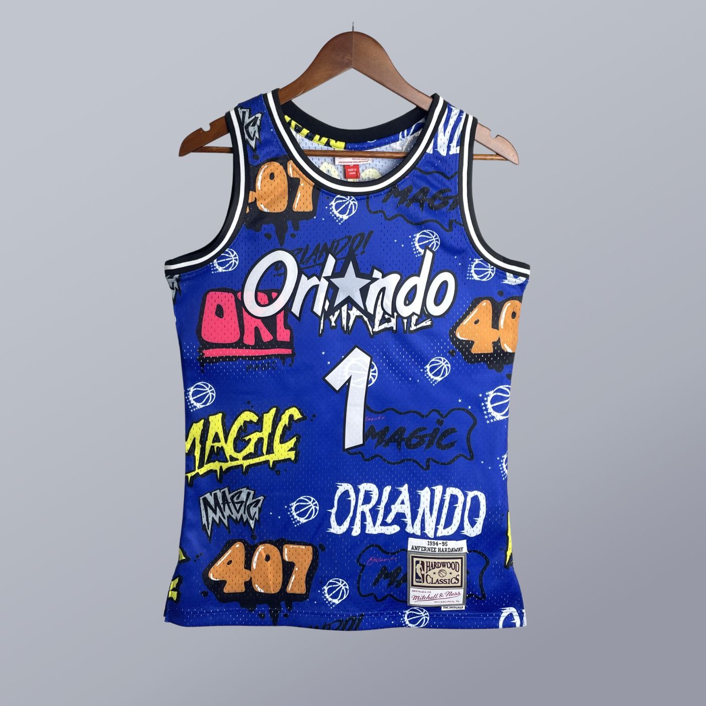 Anfernee Hardaway - Magic Jersey - Hardwood Classics 1994/95 Swingman Slap Stickers