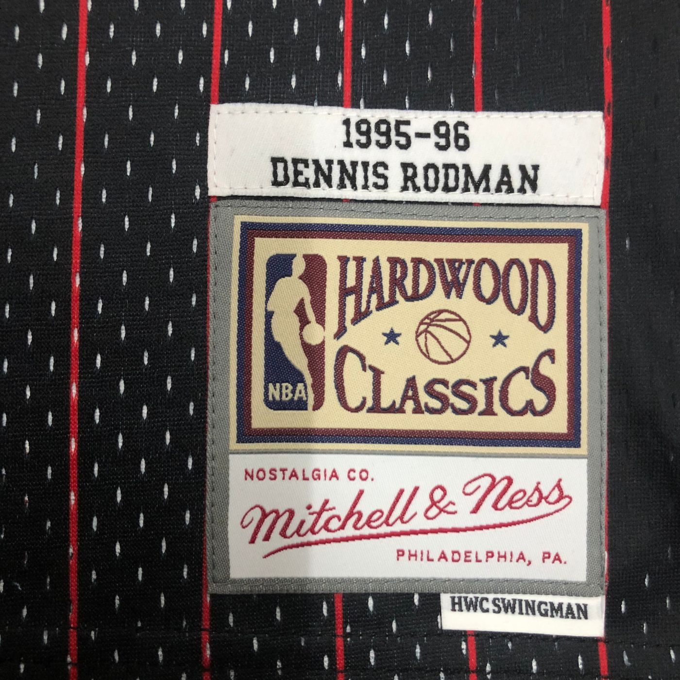 Dennis Rodman - Bulls Jersey - Hardwood Classics 1995/96 Swingman Negra