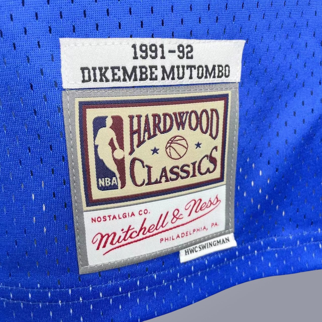 Dikembe Mutombo - Nuggets Jersey - Hardwood Classics 1991/92 Swingman Azul