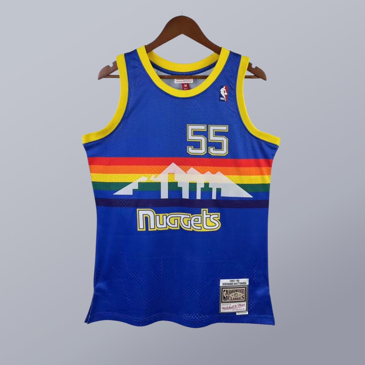 Dikembe Mutombo - Nuggets Jersey - Hardwood Classics 1991/92 Swingman Azul