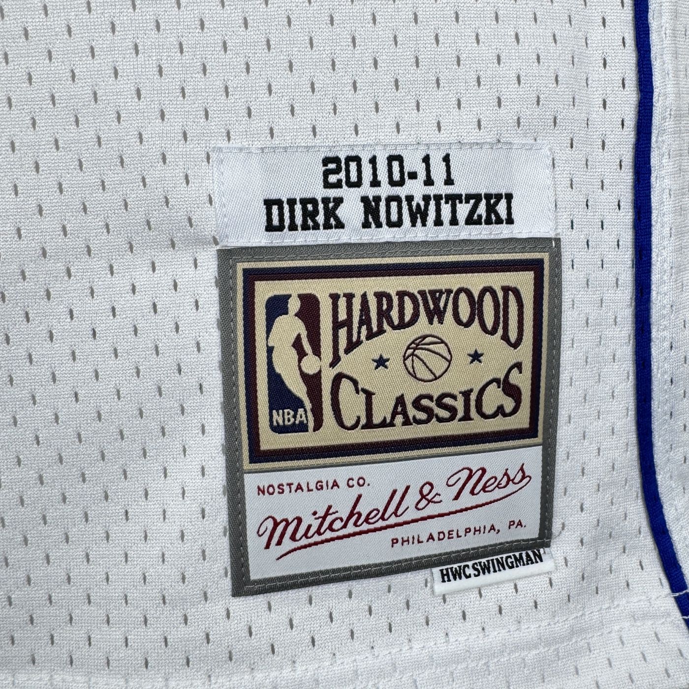 Dirk Nowitzki – Mavs Jersey – Hardwood Classics 2010/11 Swingman Blanca