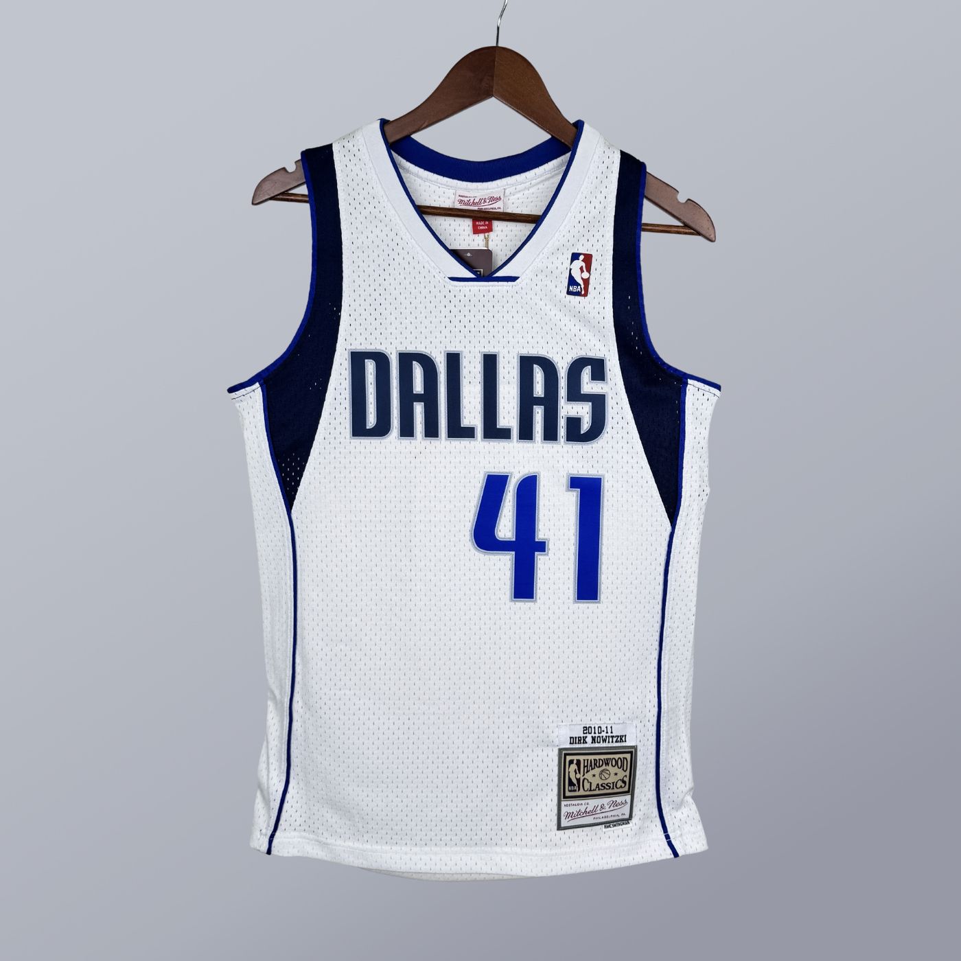 Dirk Nowitzki – Mavs Jersey – Hardwood Classics 2010/11 Swingman Blanca