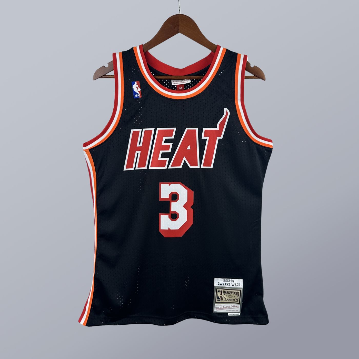 Dwyane Wade - Heat Jersey - Hardwood Classics 2013/14 Swingman Negra