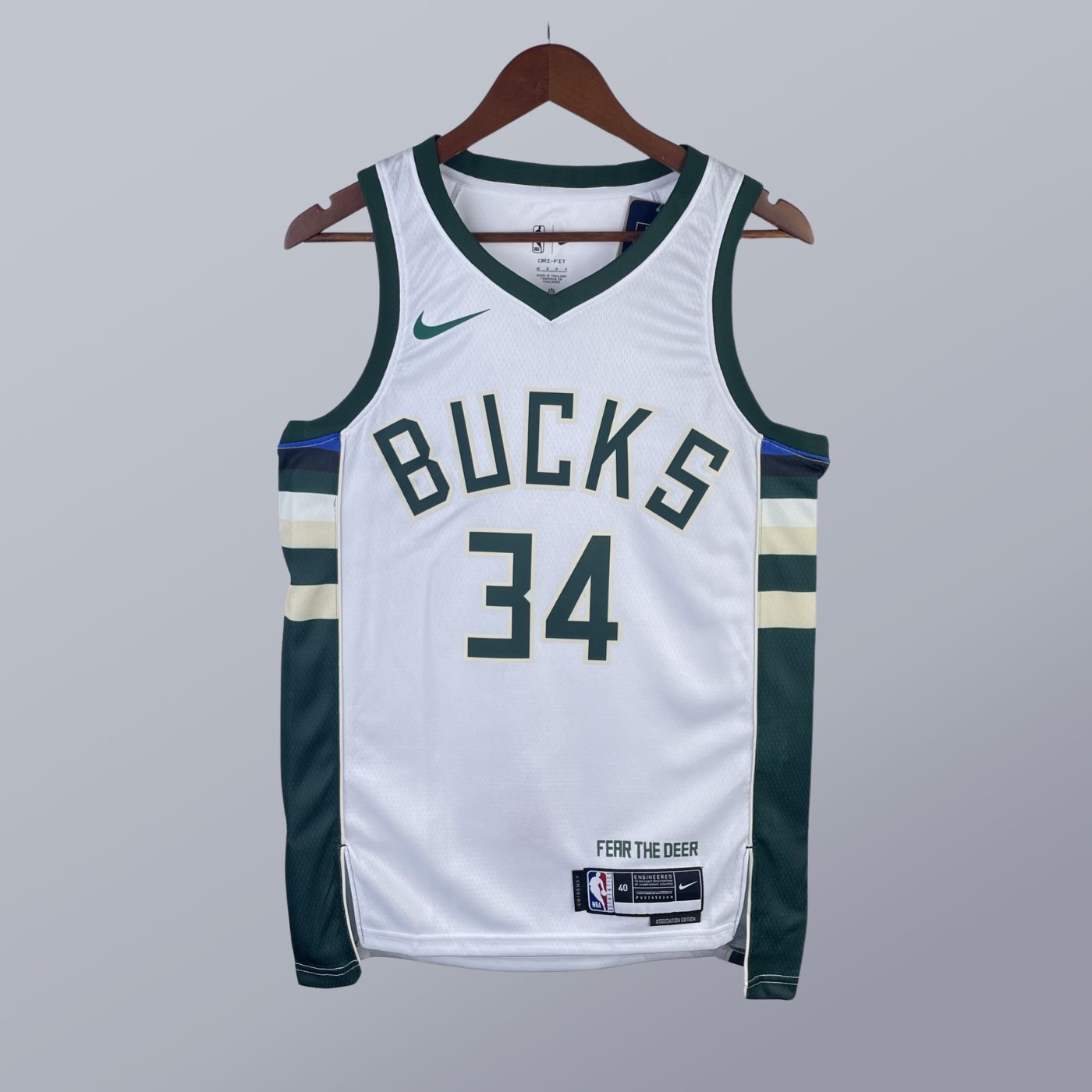 Giannis Antetokounmpo - Bucks Jersey - Association Edition Swingman 2023/24