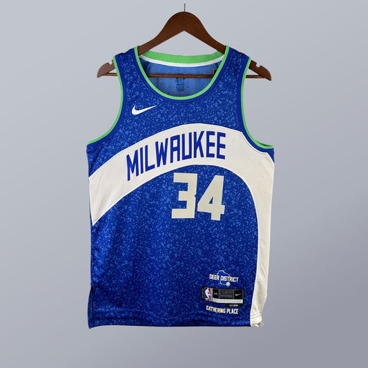 Giannis Antetokounmpo - Bucks Jersey - City Edition Swingman 2023/24