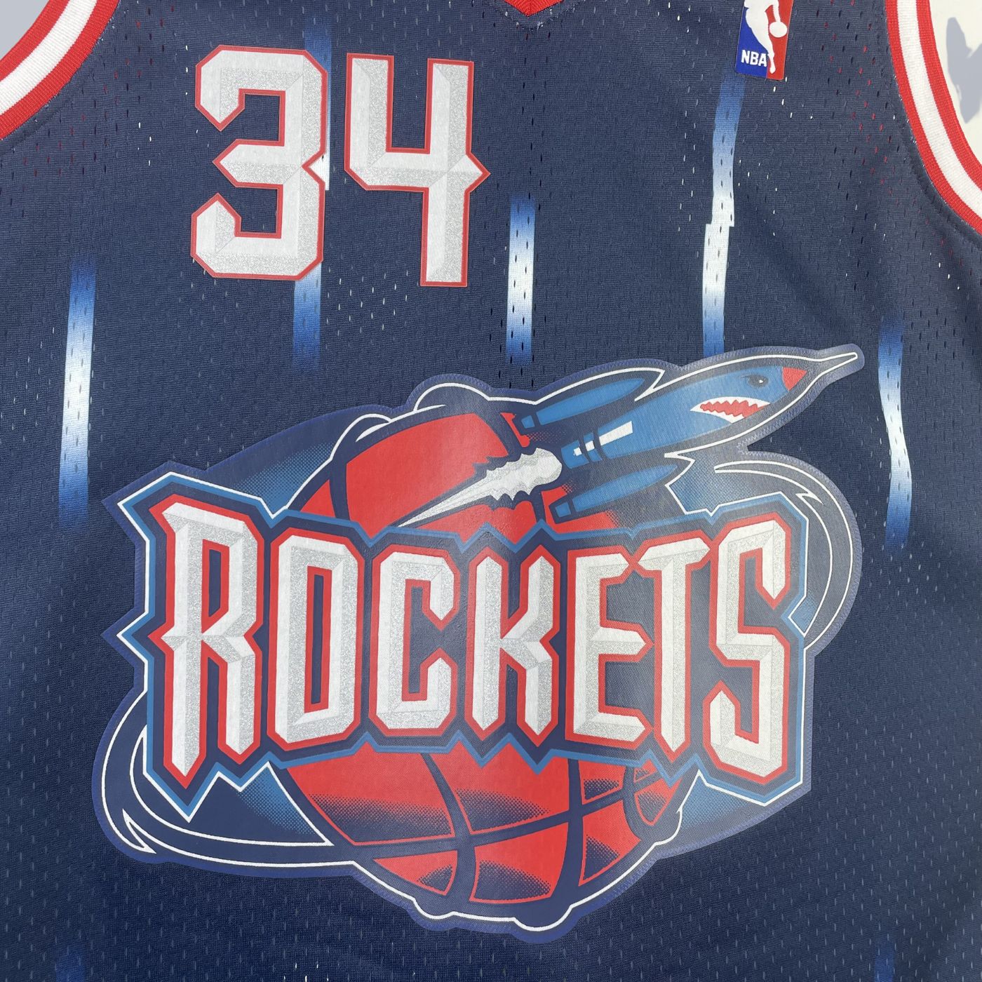 Hakeem Olajuwon - Rockets Jersey - Hardwood Classics 1996/97 Swingman Azul