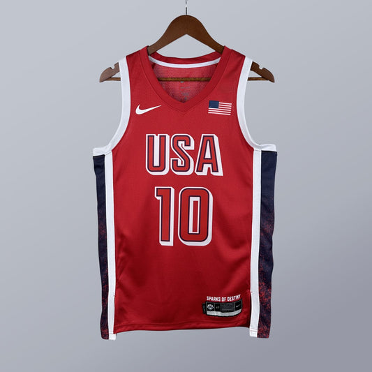 Jayson Tatum - USA Basketball Jersey - 2024 Edition Roja