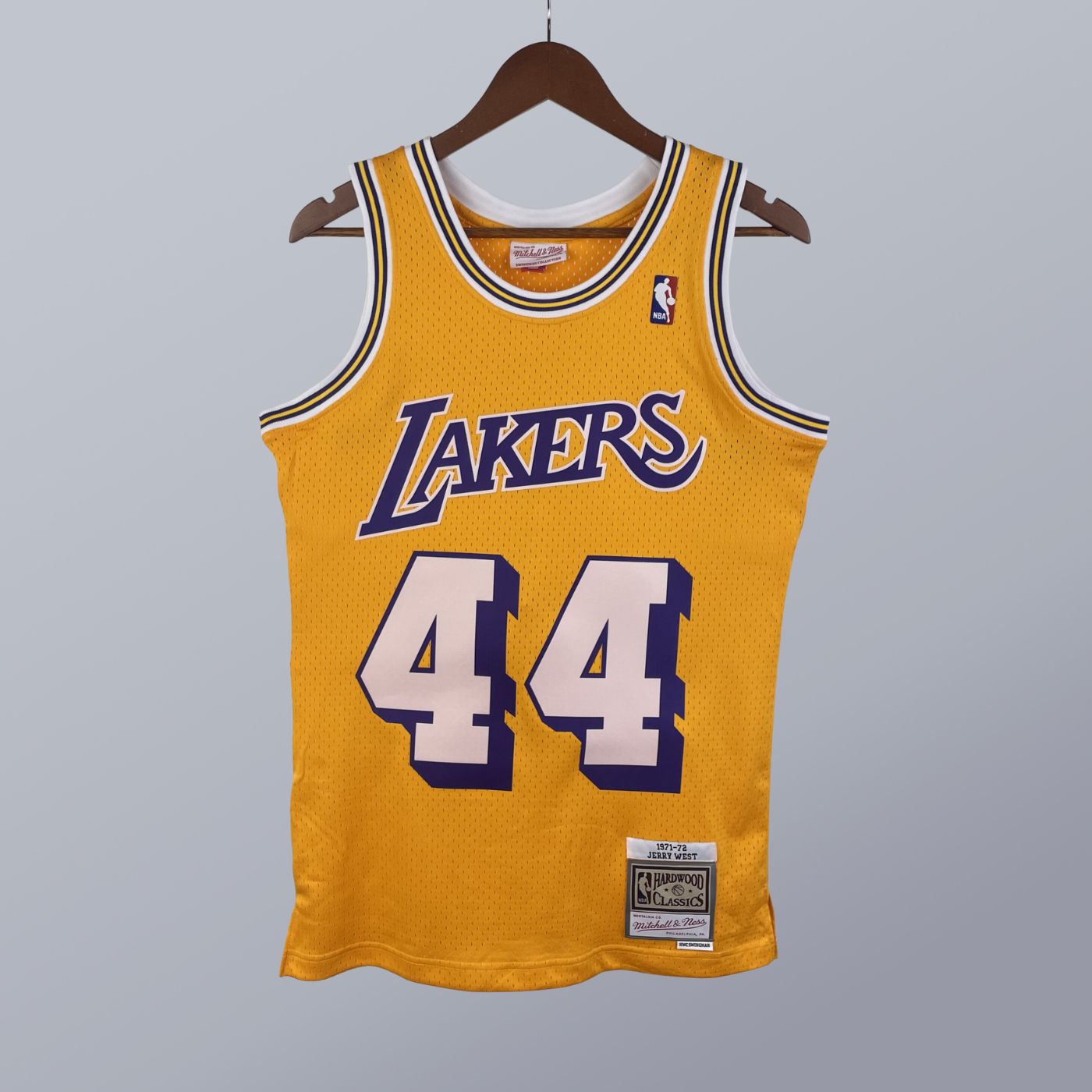 Jerry West - Lakers Jersey - Hardwood Classics 1971/72 Swingman Amarilla