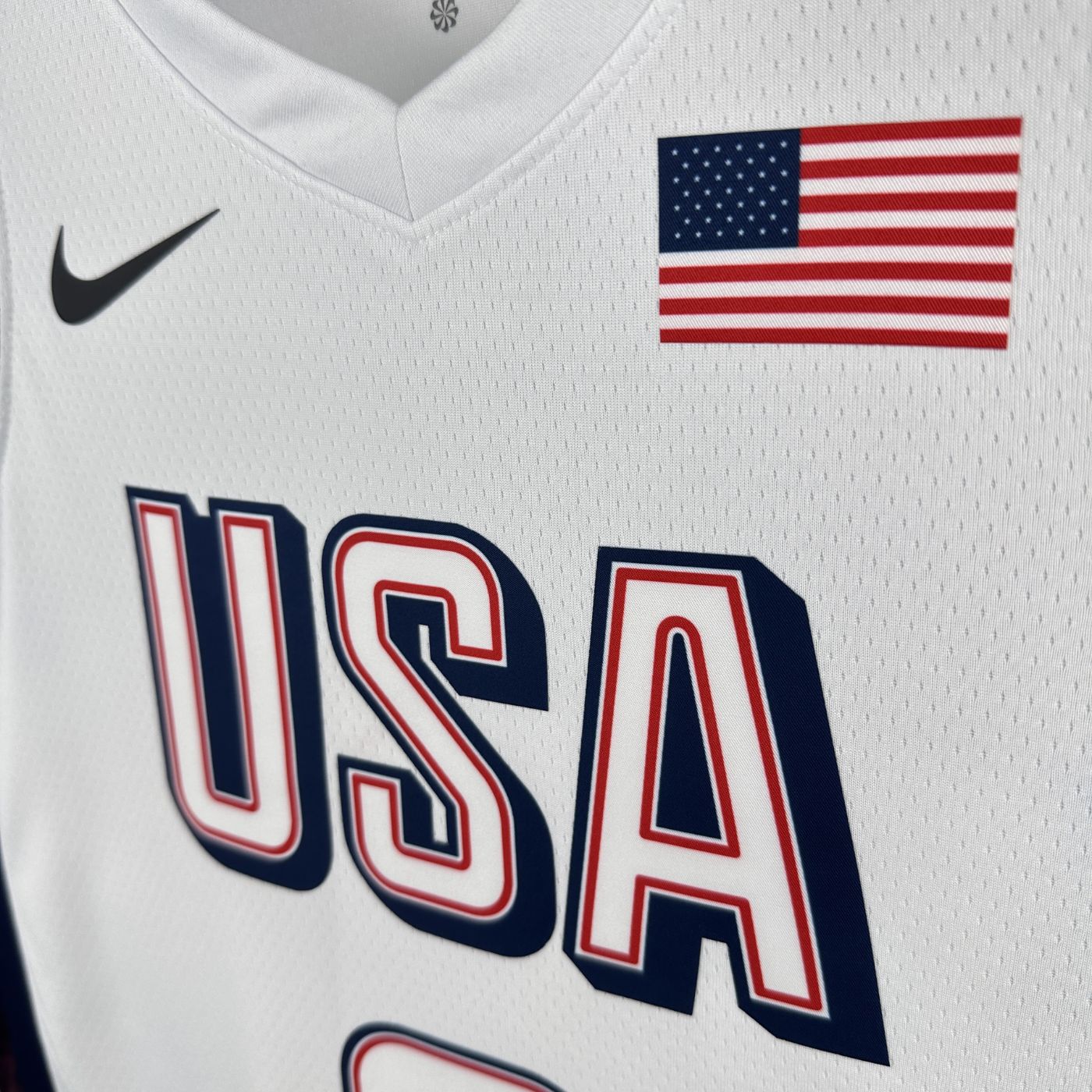 Kevin Durant - USA Basketball Jersey - 2024 Edition Blanca