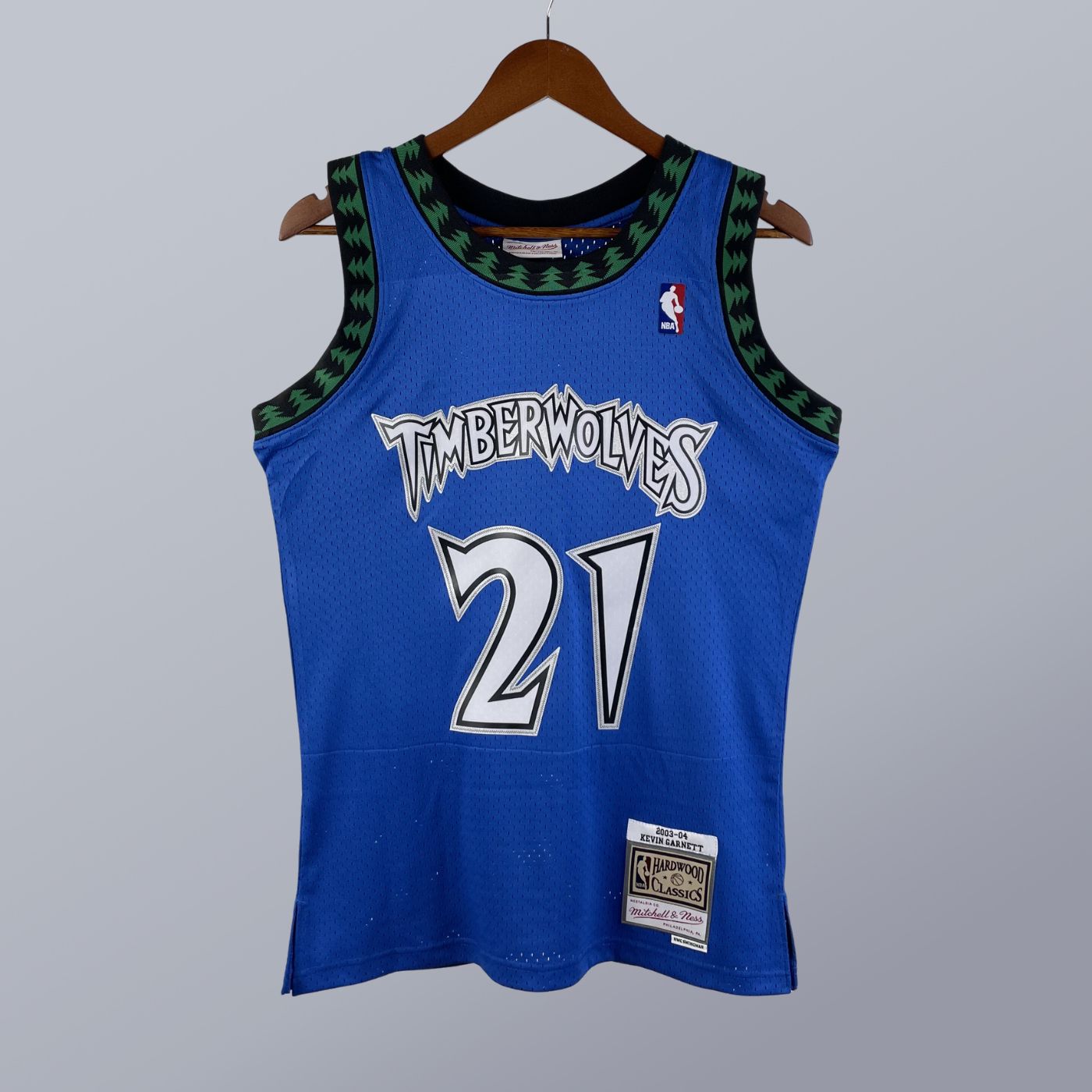 Kevin Garnett - Timberwolves Jersey - Hardwood Classics 2003/04 Swingman Azul