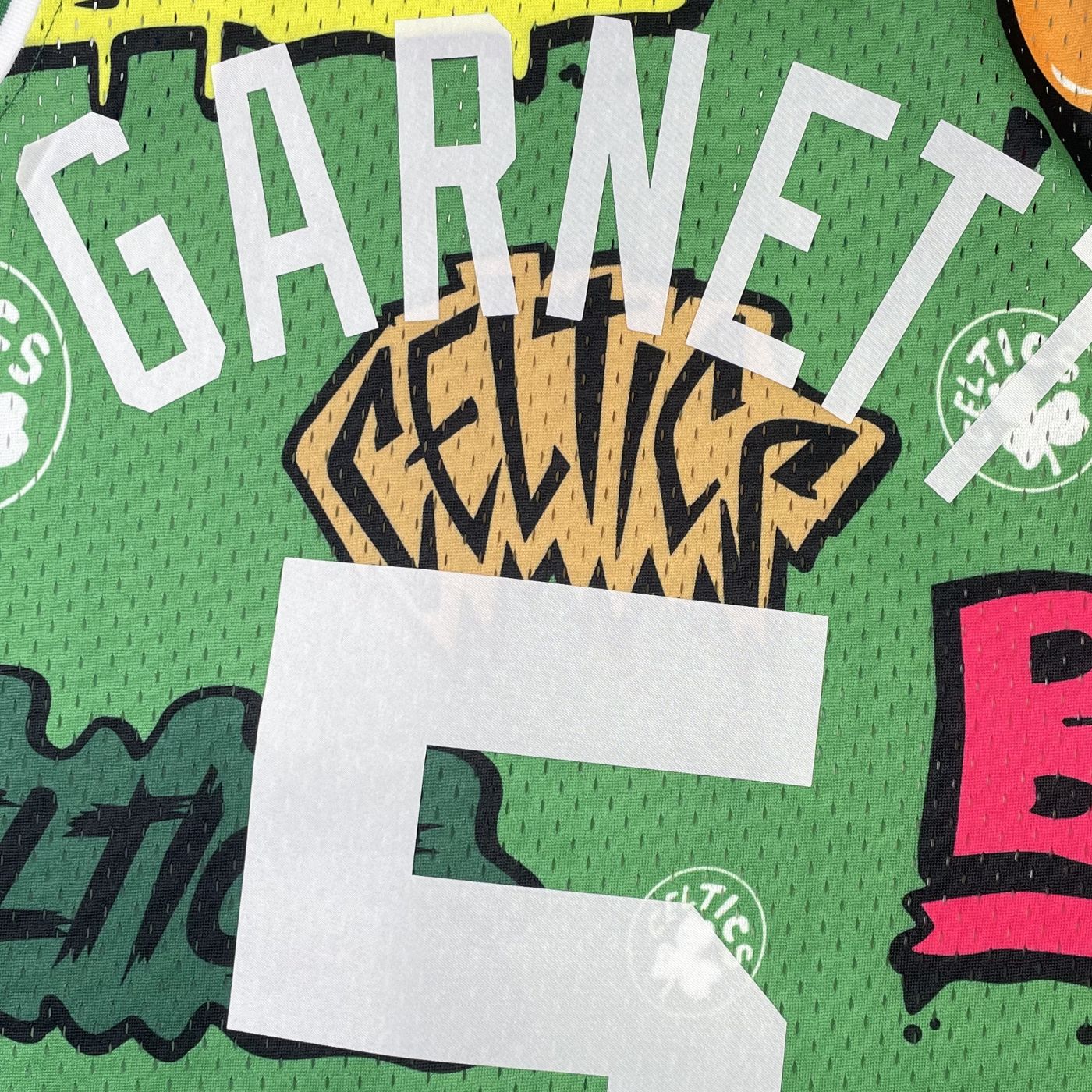 Kevin Garnett - Celtics Jersey - Hardwood Classics 2007/08 Swingman Slap Stickers