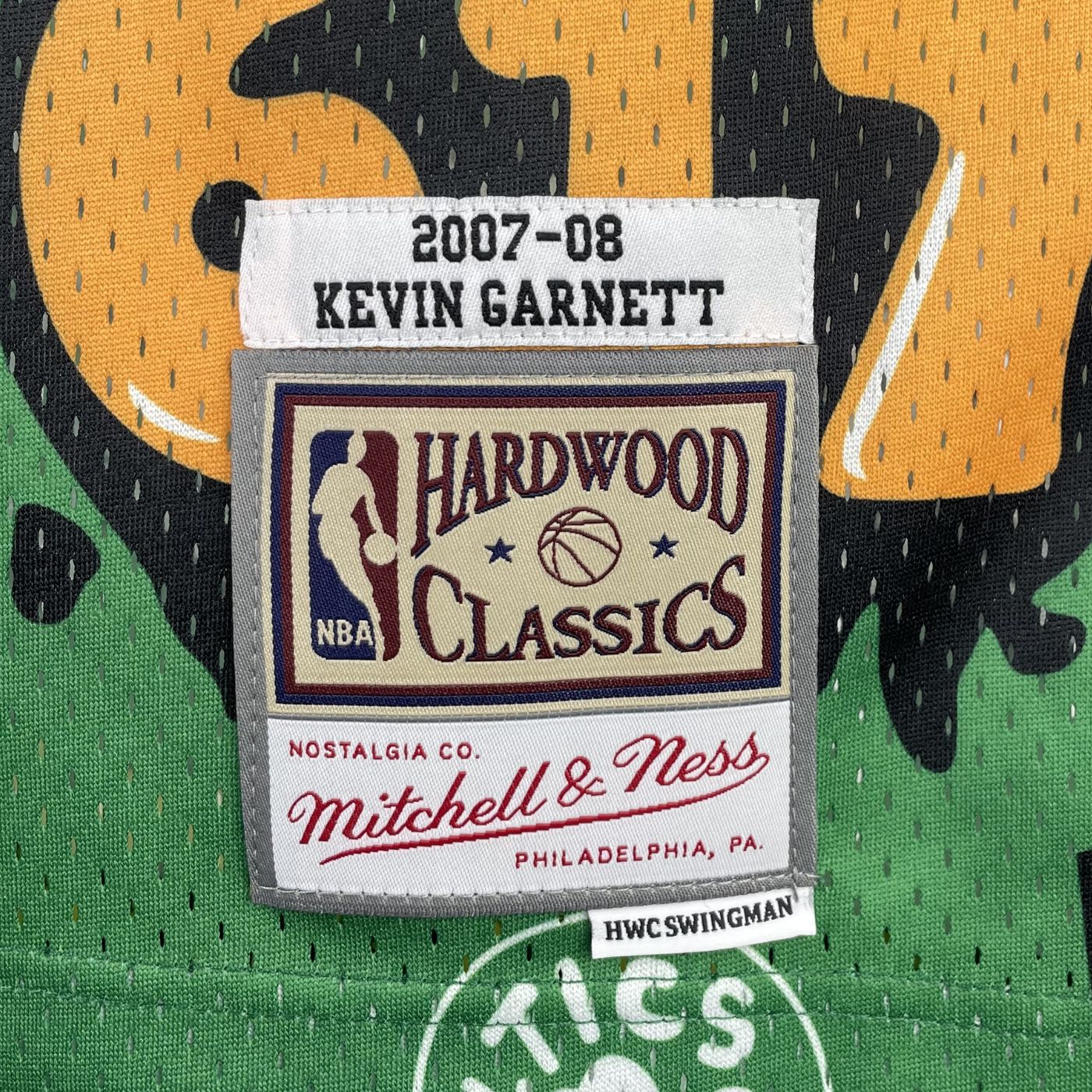 Kevin Garnett - Celtics Jersey - Hardwood Classics 2007/08 Swingman Slap Stickers