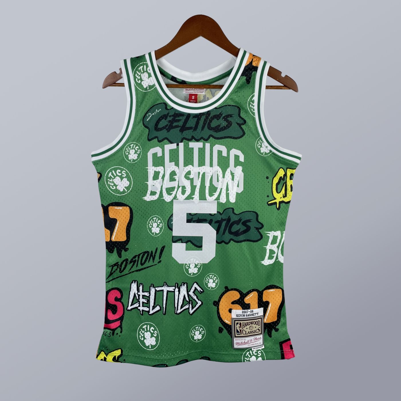 Kevin Garnett - Celtics Jersey - Hardwood Classics 2007/08 Swingman Slap Stickers