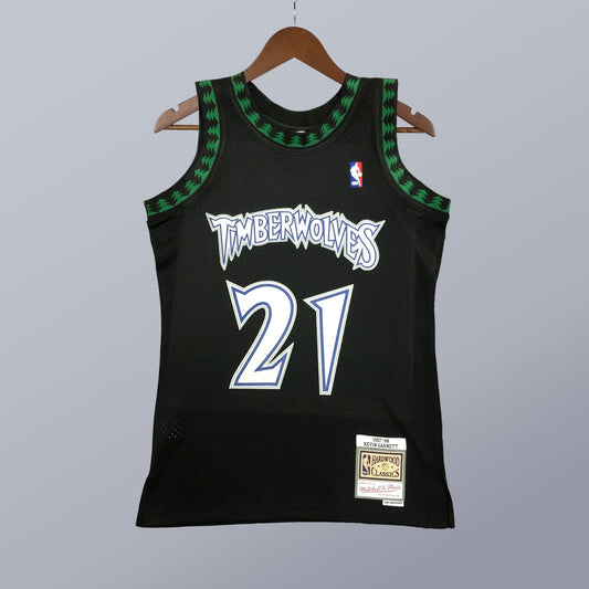 Kevin Garnett - Timberwolves Jersey - Hardwood Classics 1997/98 Swingman Negra