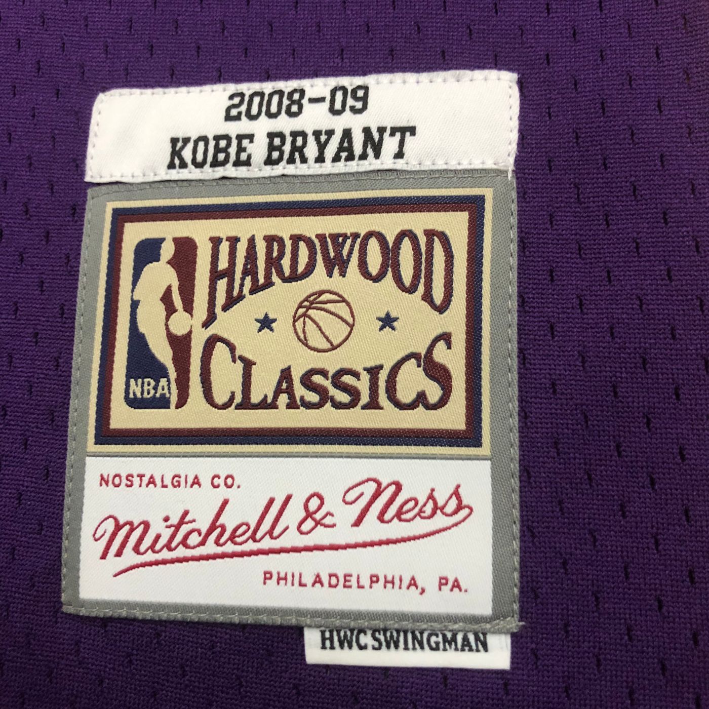 Kobe Bryant - Lakers Jersey - Hardwood Classics 2008/09 Swingman Morada
