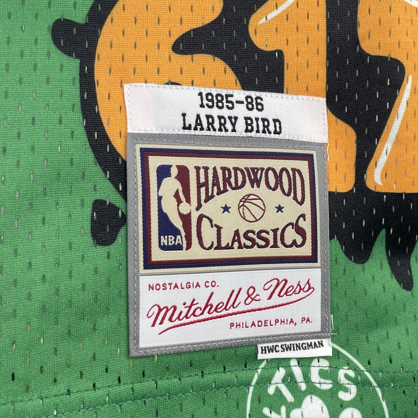 Larry Bird - Celtics Jersey - Hardwood Classics 1985/86 Swingman Slap Stickers
