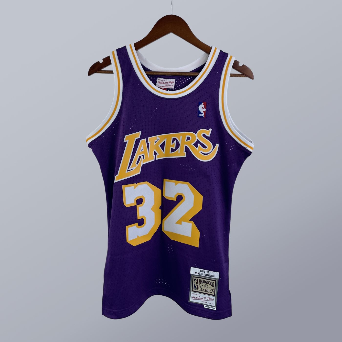 Magic Johnson - Lakers Jersey - Hardwood Classics 1984/85 Swingman Morada