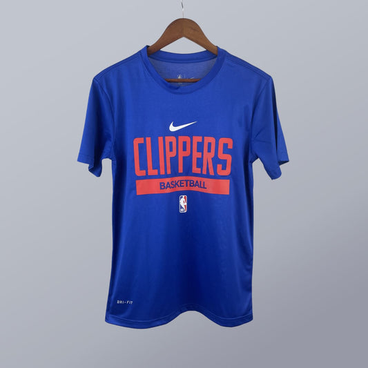 Manga Corta Pre-game Style – Clippers Jersey – Azul