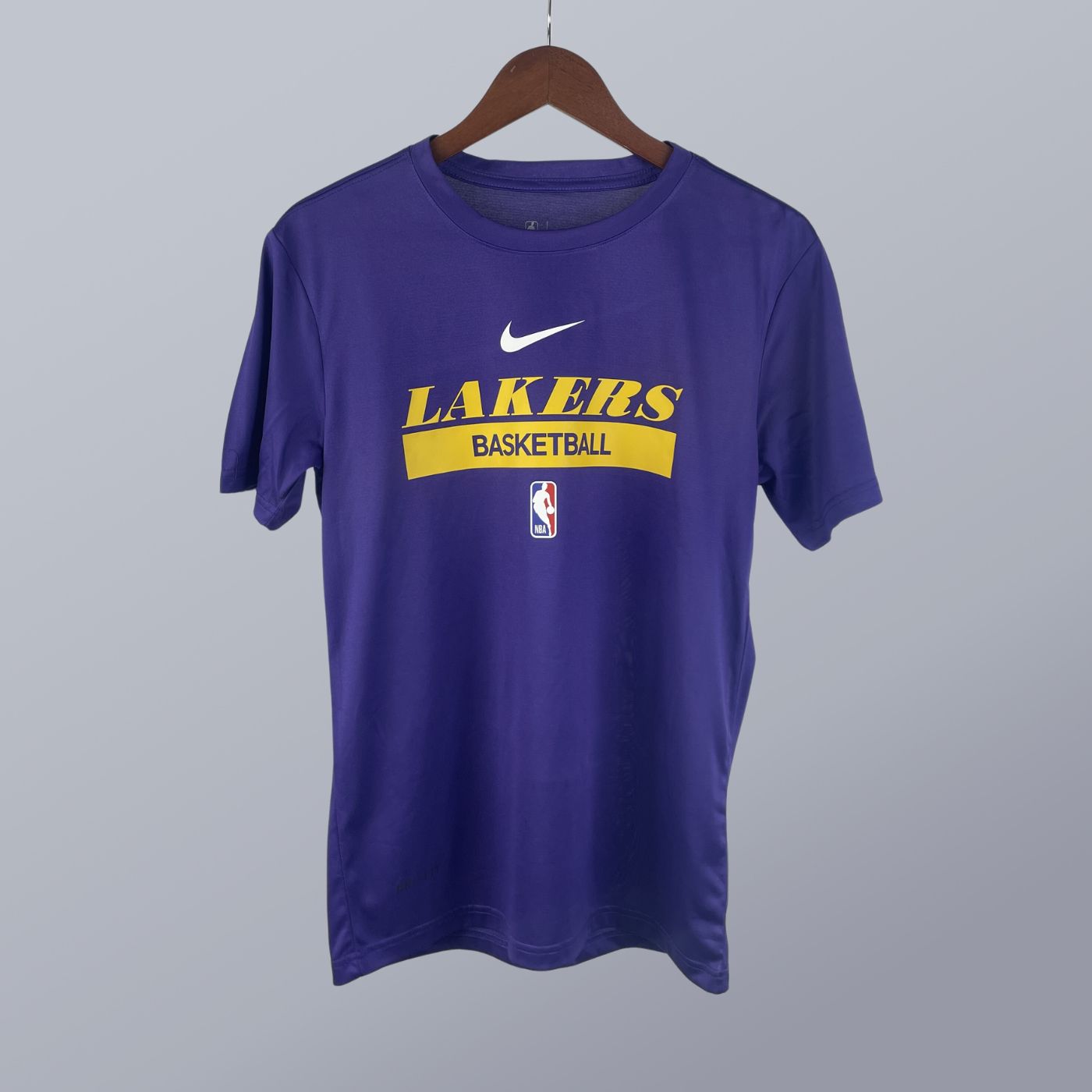 Manga Corta Pre-game Style – Lakers Jersey – Morado