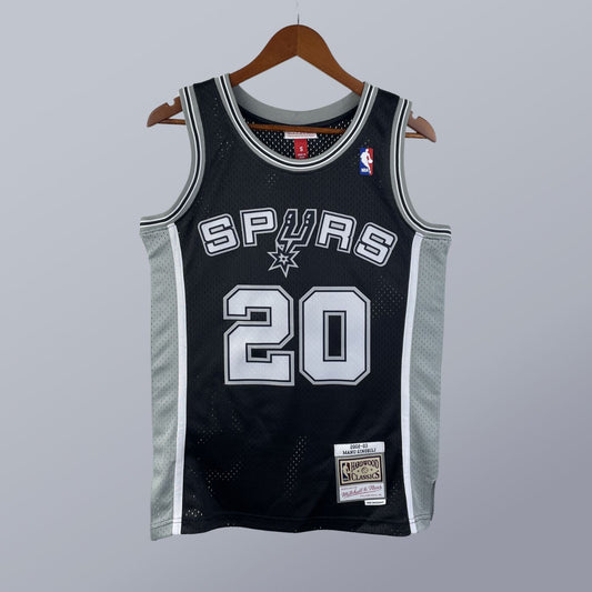 Manu Ginóbili - Spurs Jersey - Hardwood Classics 2002/03 Swingman Negra