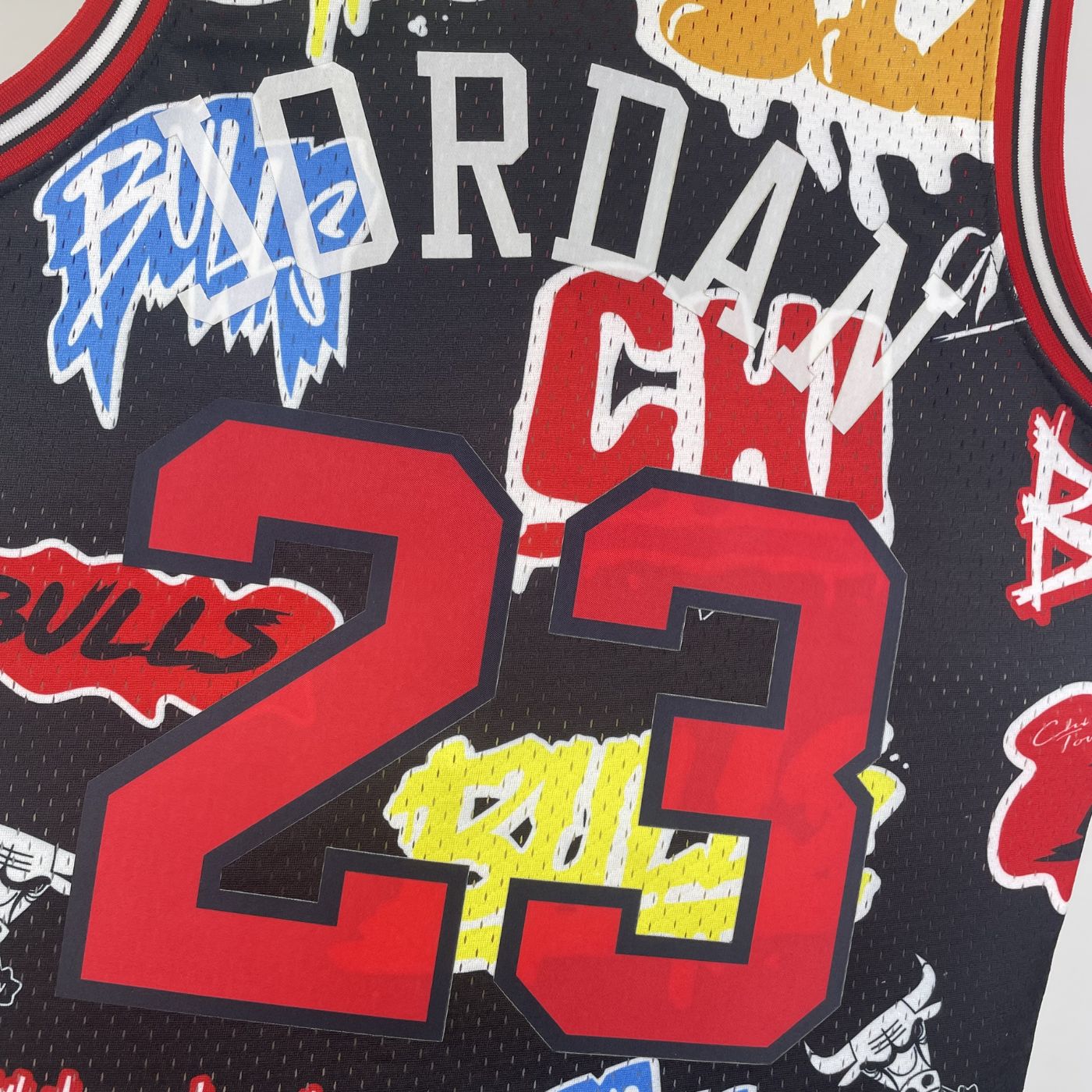 Michael Jordan - Bulls Jersey - Hardwood Classics 1997/98 Swingman Slap Stickers