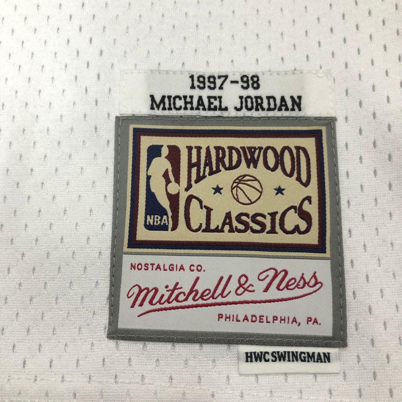Michael Jordan - Bulls Jersey - Hardwood Classics 1997/98 Swingman Blanca