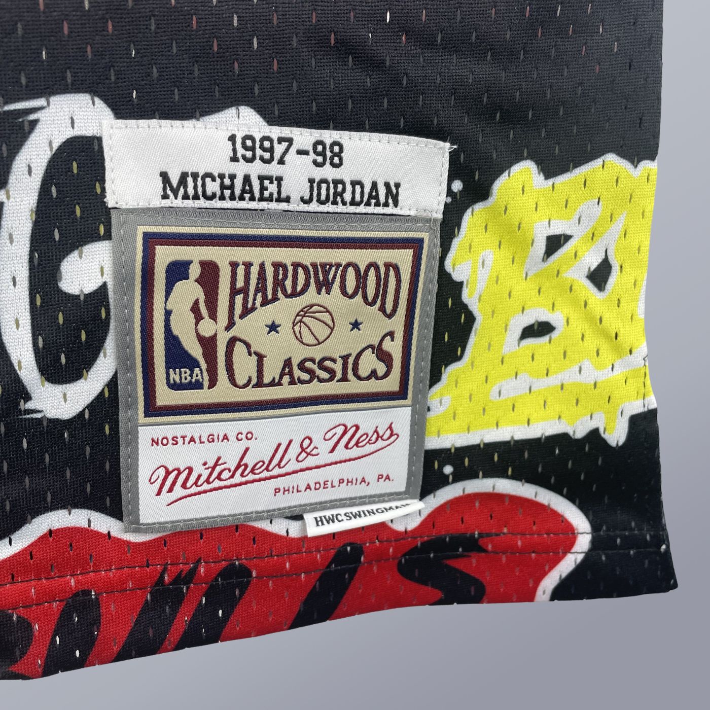 Michael Jordan - Bulls Jersey - Hardwood Classics 1997/98 Swingman Slap Stickers