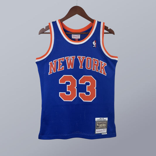 Patrick Ewing - Knicks Jersey - Hardwood Classics 1991/92 Swingman Azul