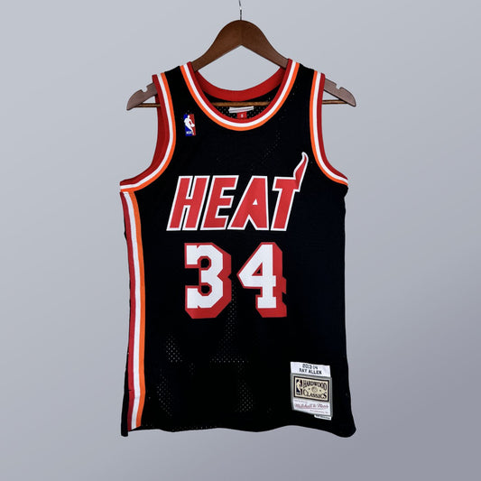 Ray Allen - Heat Jersey - Hardwood Classics 2013/14 Swingman Negra