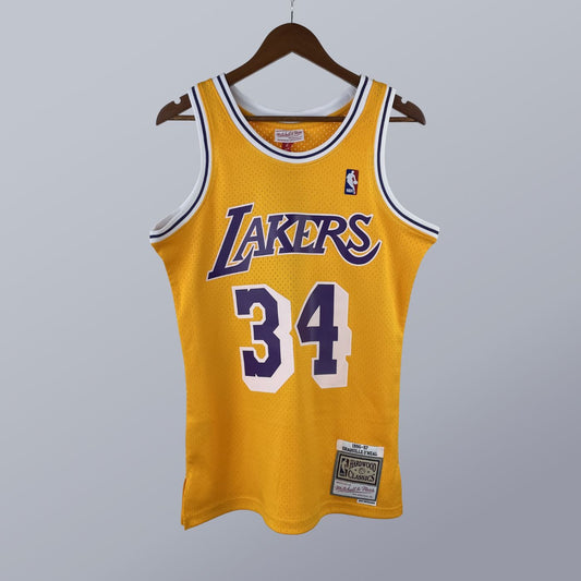Shaquille O'Neal - Lakers Jersey - Hardwood Classics 1996/97 Swingman Amarilla