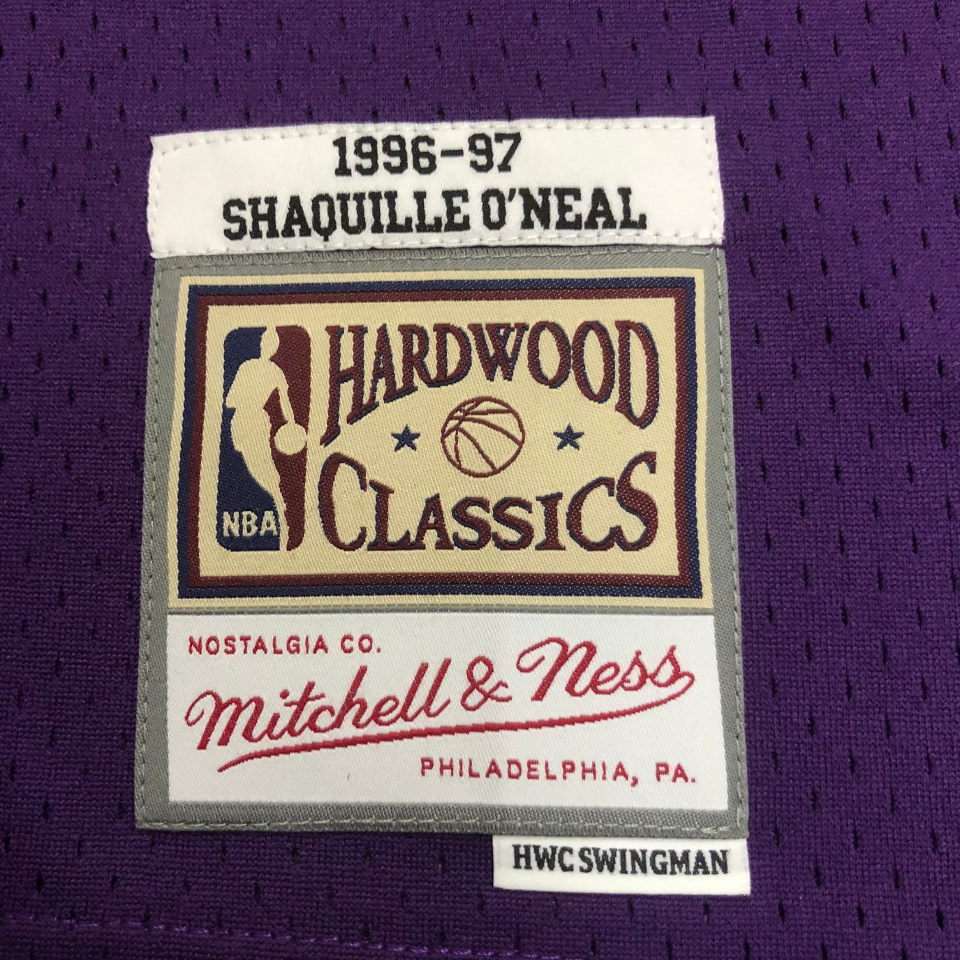 Shaquille O'Neal - Lakers Jersey - Hardwood Classics 1996/97 Swingman Morada