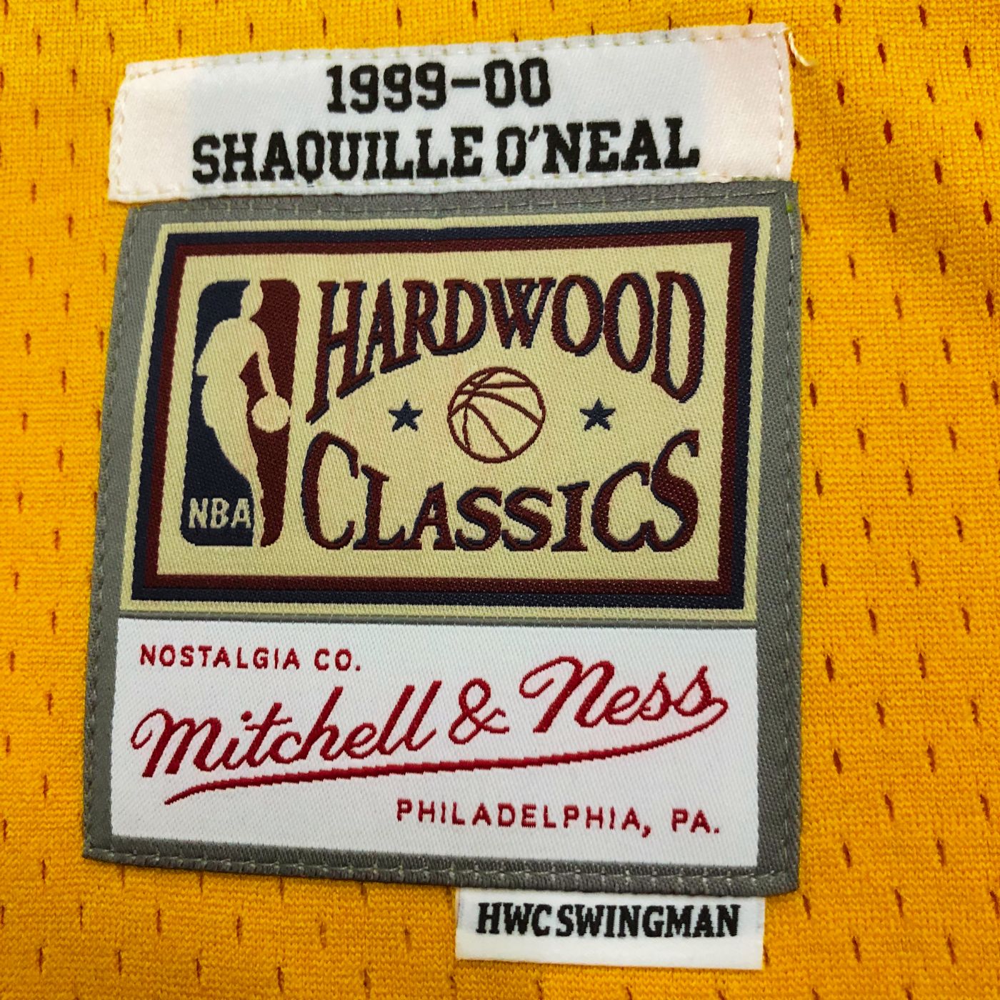 Shaquille O'Neal - Lakers Jersey - Hardwood Classics 1999/00 Swingman Amarilla