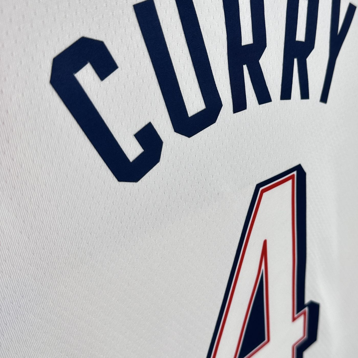 Stephen Curry - USA Basketball Jersey - 2024 Edition Blanca