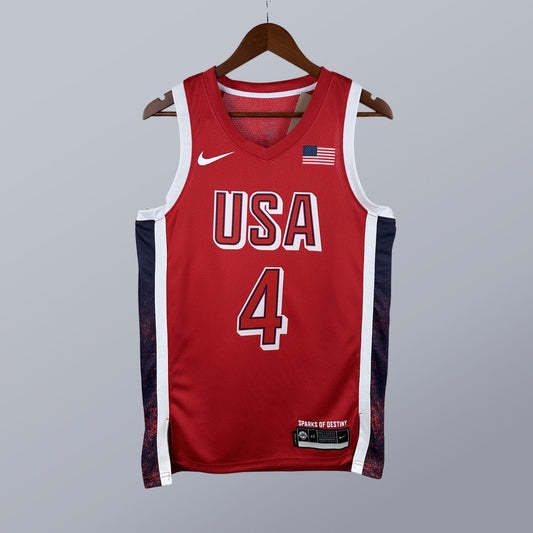 Stephen Curry - USA Basketball Jersey - 2024 Edition Roja
