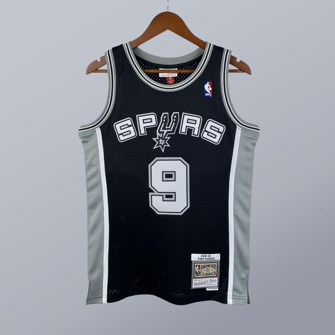 Tony Parker - Spurs Jersey - Hardwood Classics 2002/03 Swingman Negra