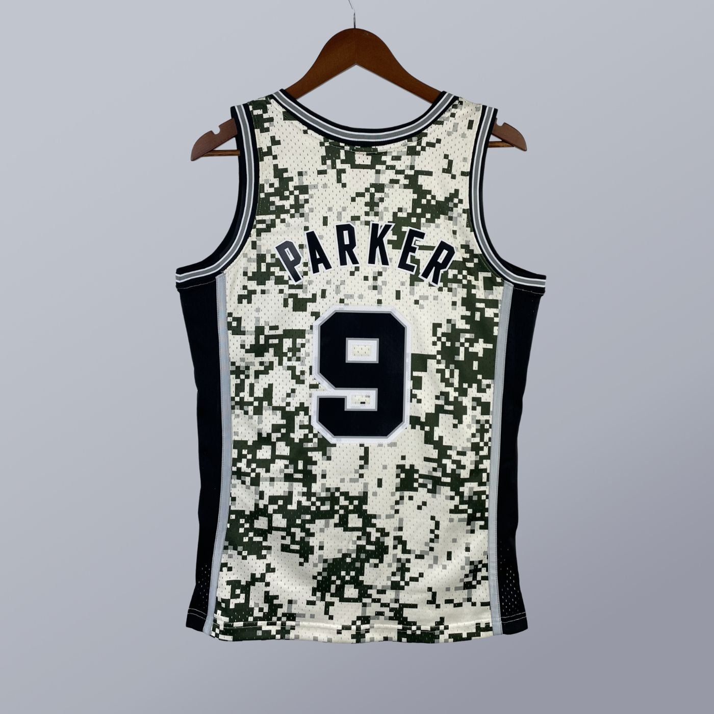 Tony Parker - Spurs Jersey - Hardwood Classics 2013/14 Swingman Pixel Cream