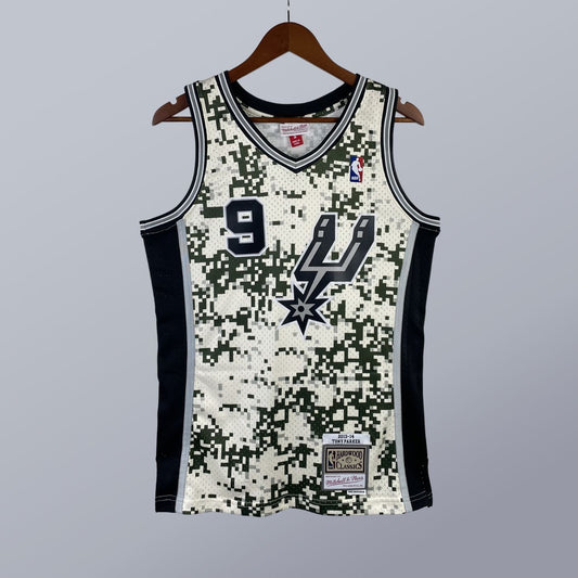 Tony Parker - Spurs Jersey - Hardwood Classics 2013/14 Swingman Pixel Cream