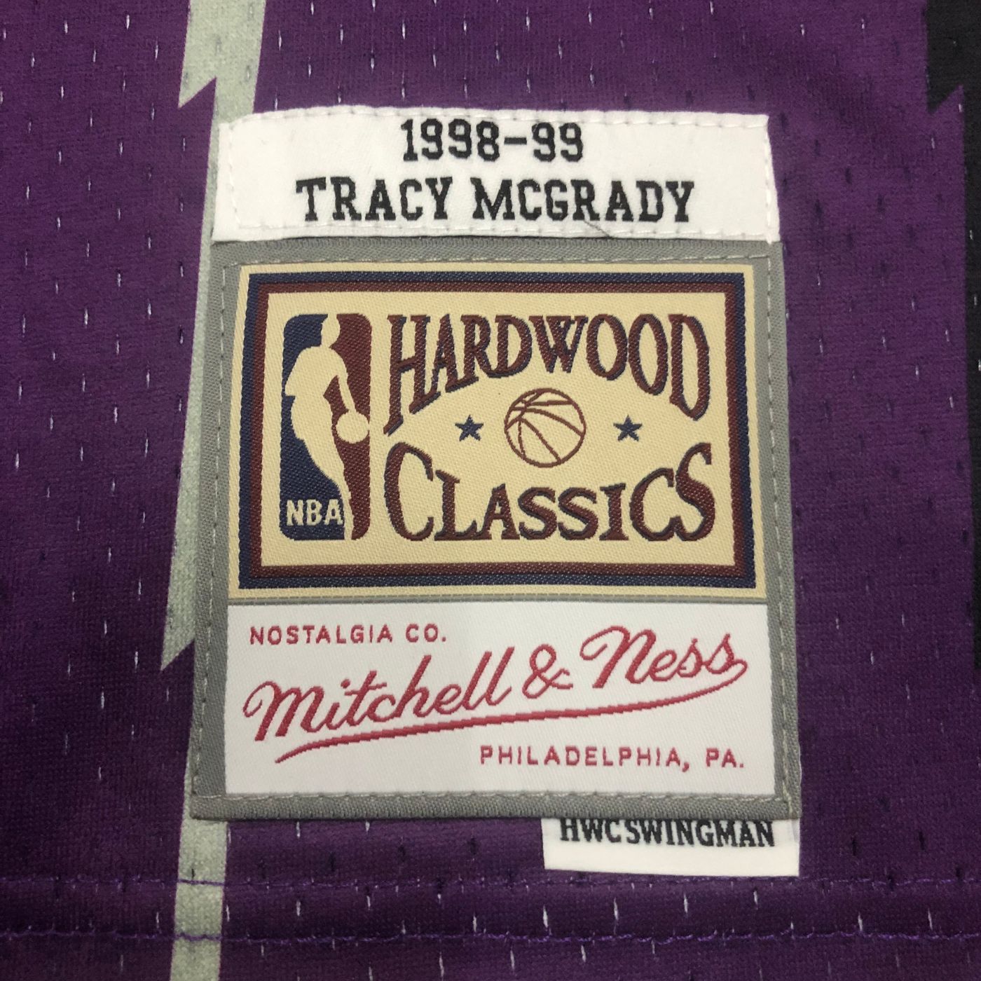 Tracy McGrady - Raptors Jersey - Hardwood Classics 1998/99 Swingman Morada