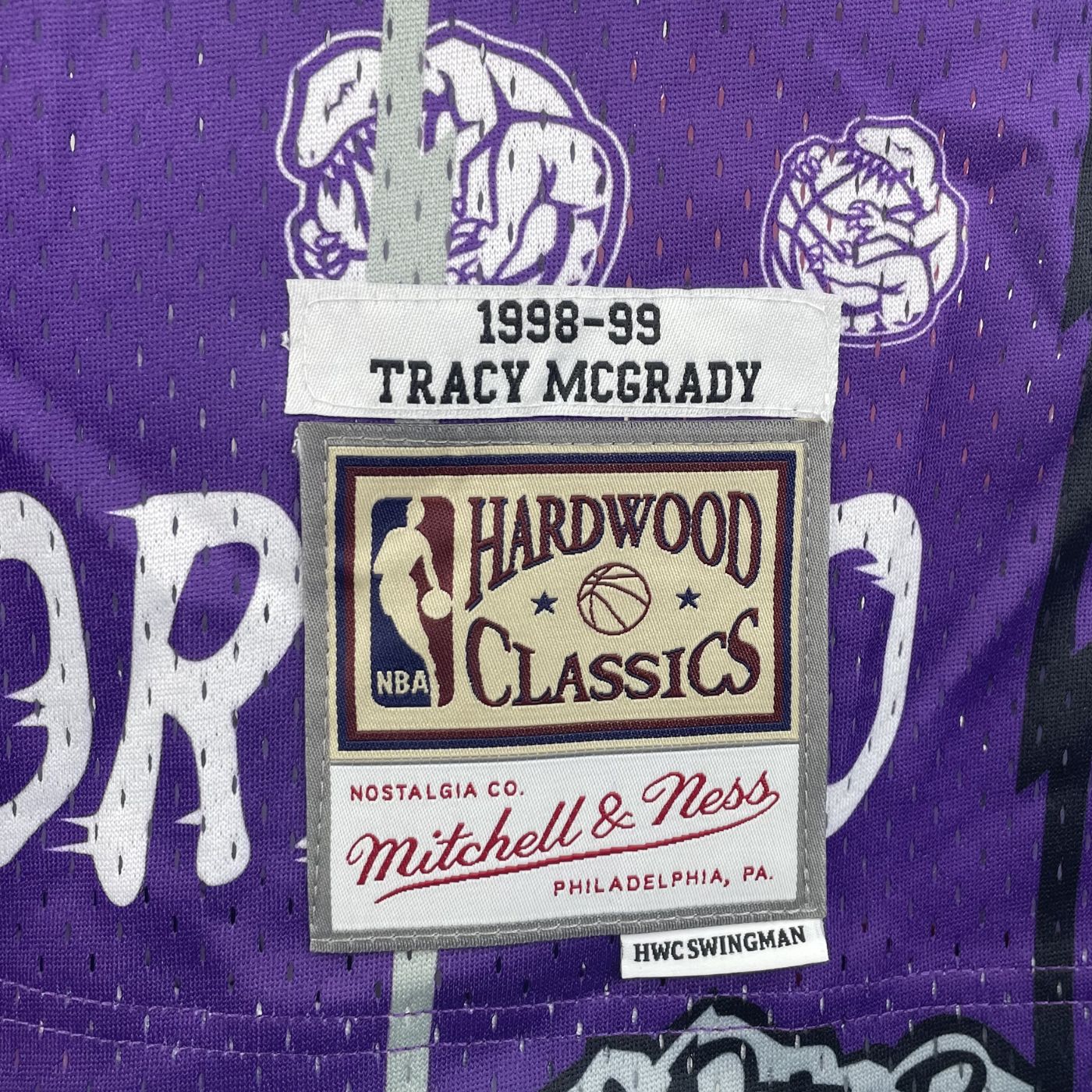 Tracy McGrady - Raptors Jersey - Hardwood Classics 1999/00 Swingman Slap Stickers
