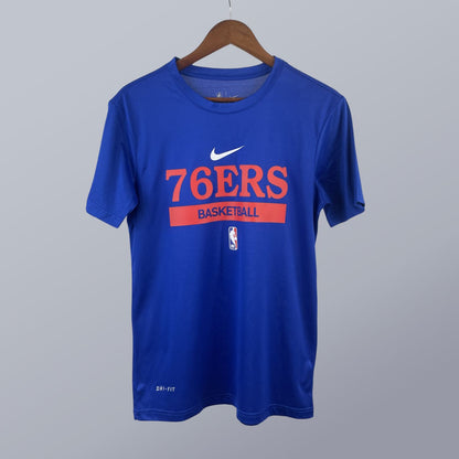 Manga Corta Pre-game Style – Seven Sixers Jersey – Azul