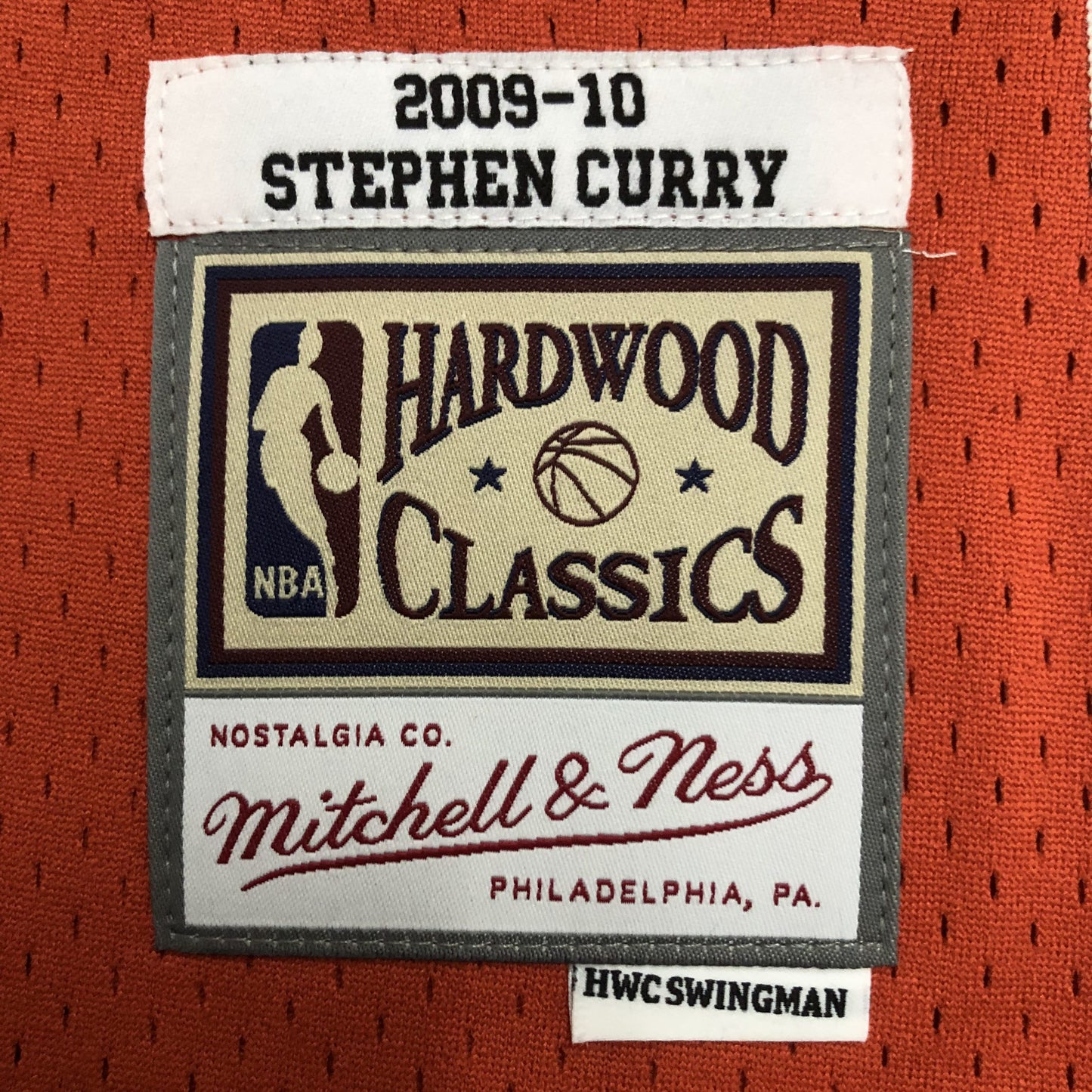Stephen Curry - Warriors Jersey - Hardwood Classics 2009/10 Swingman Naranja