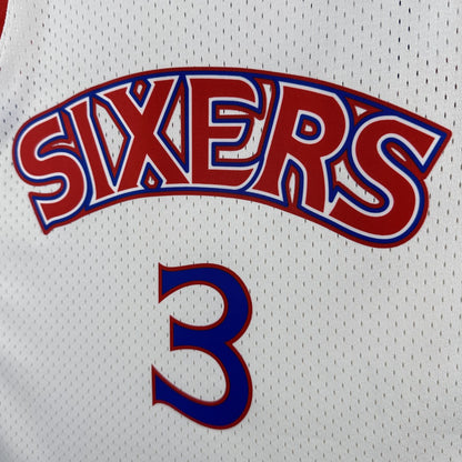 Allen Iverson - Seven Sixers Jersey - Hardwood Classics 1996/97 Swingman Blanca