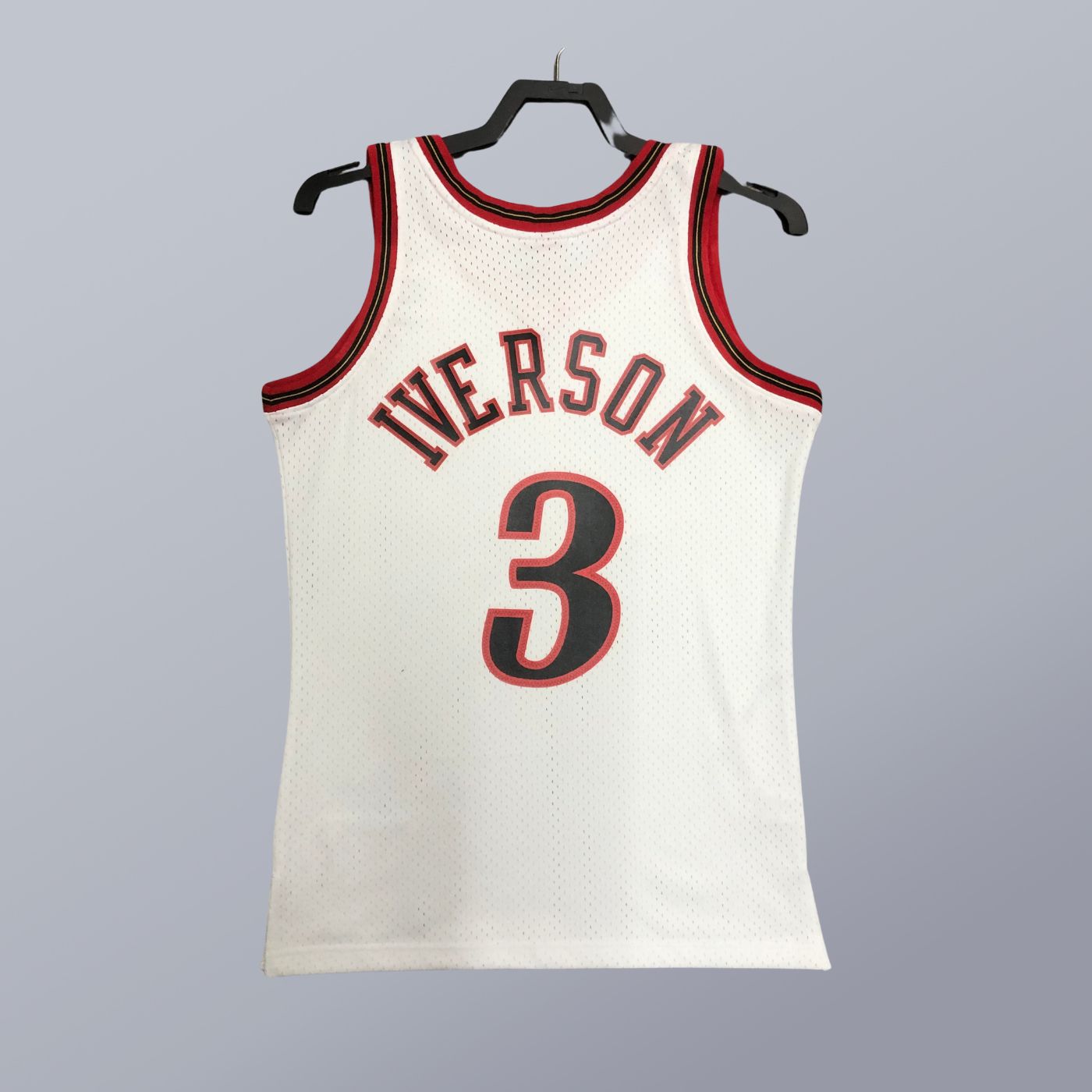 Allen Iverson - Seven Sixers Jersey - Hardwood Classics 1997/98 Swingman Blanca
