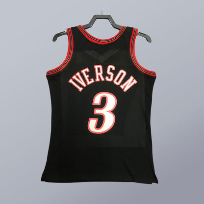 Allen Iverson - Seven Sixers Jersey - Hardwood Classics 1997/98 Swingman Negra