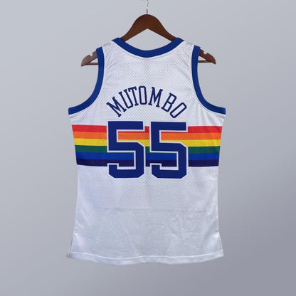 Dikembe Mutombo - Nuggets Jersey - Hardwood Classics 1991/92 Swingman Blanca